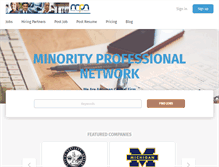 Tablet Screenshot of mpndiversityjobs.com